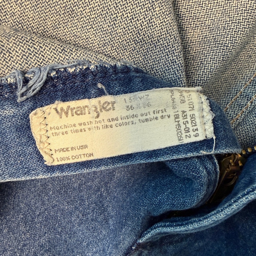 Vintage USA Wrangler Cowboy 90s Original Fit Jeans Mens 36x34 Straight Leg 13MWZ - Picture 3 of 9